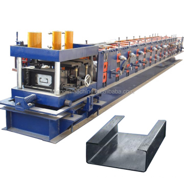 Steel metal C purlin roof tile machine